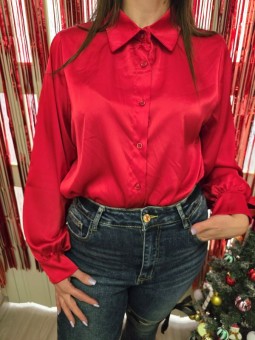 Camicia Satin Red