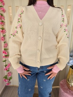 Cardigan Rosaly White