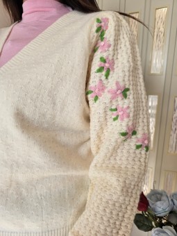 Cardigan Rosaly White