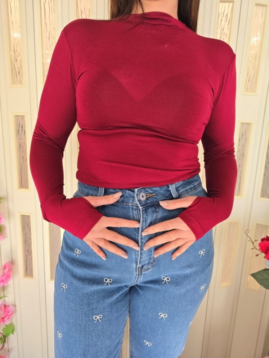Maglia Basic Bordeaux
