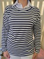 Maglia a Righe Blu Scuro