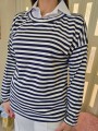 Maglia a Righe Blu Scuro