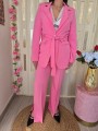Tailleur Gessato Rosa