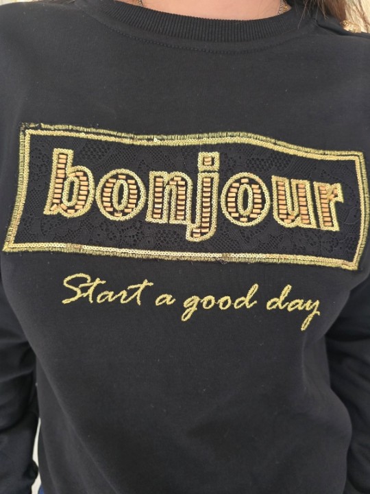 Felpa Bonjour