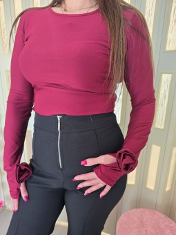 Maglia Bordeaux Roselline