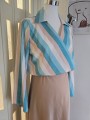 Blusa Samantha Salvia&Beige