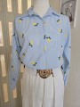 Camicia Lemon Azzurra