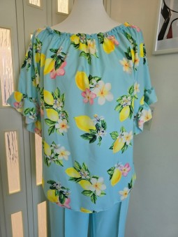 Blusa Lemon Turchese