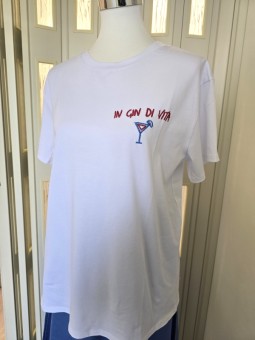 T-Shirt In Gin Di Vita