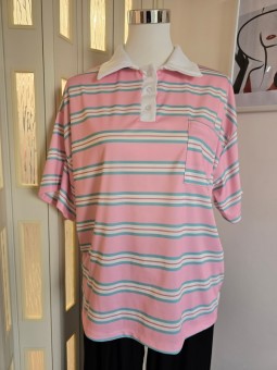 T-Shirt Rosa Righe