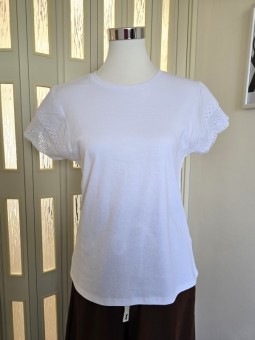 T-Shirt Bianca Balze San Gallo