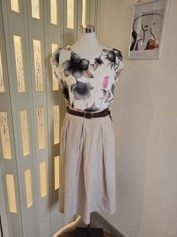 Blusa Giro A Fiori
