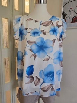 Blusa Giro A Fiori