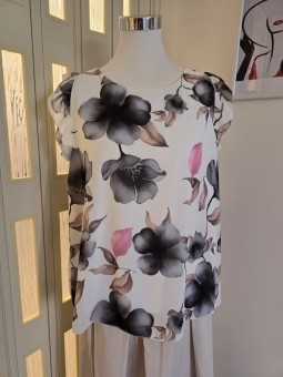 Blusa Giro A Fiori
