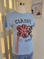 T-Shirt Fiori Azzurra