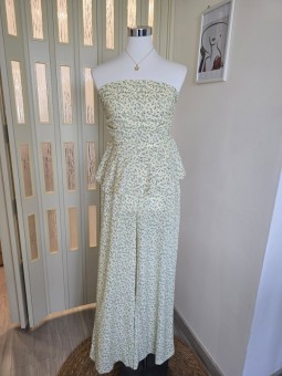 Coordset Giallo a Fiori