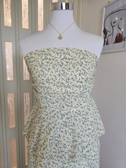 Coordset Giallo a Fiori