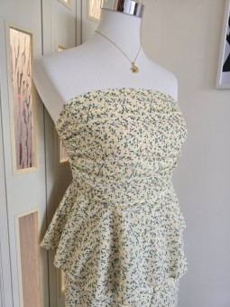 Coordset Giallo a Fiori