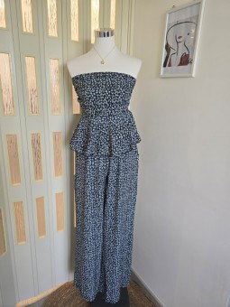 Coordset Blu a Fiori