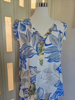 Completo Hawaii Bianco/Blu