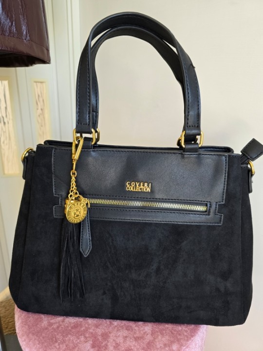 Borsa Camoscio Black
