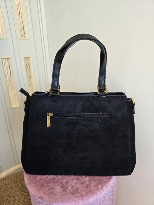 Borsa Camoscio Black