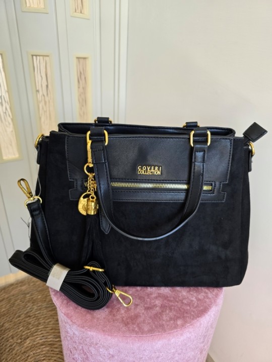 Borsa Camoscio Black