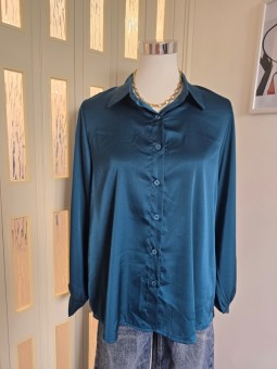 Camicia Satin Ottanio