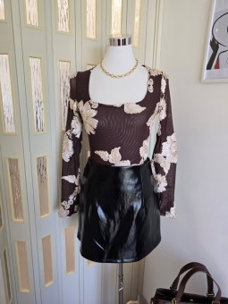 Gonna Corta Similpelle