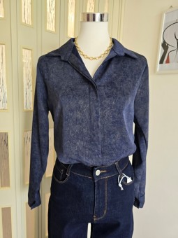 Camicia Marble Blu