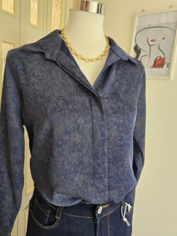 Camicia Marble Blu