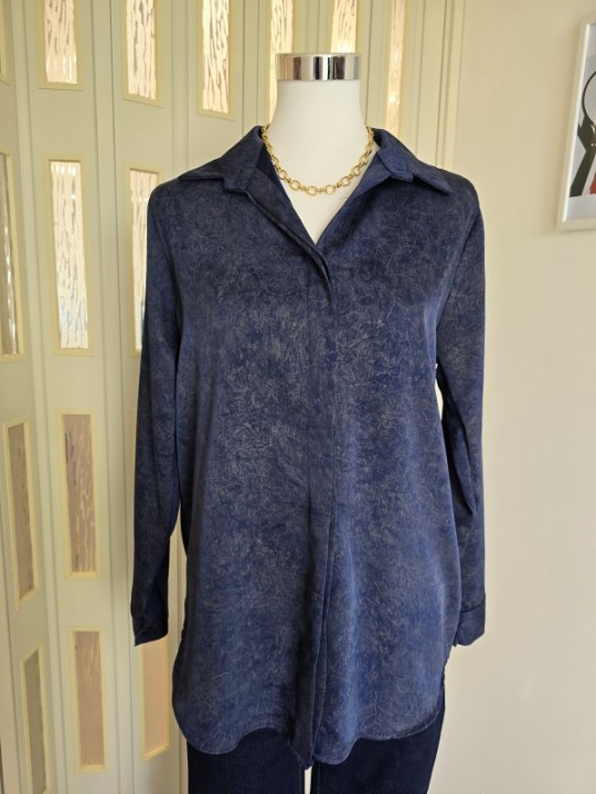 Camicia Marble Blu