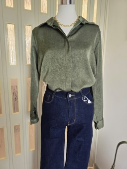 Camicia Marble Verde Oliva