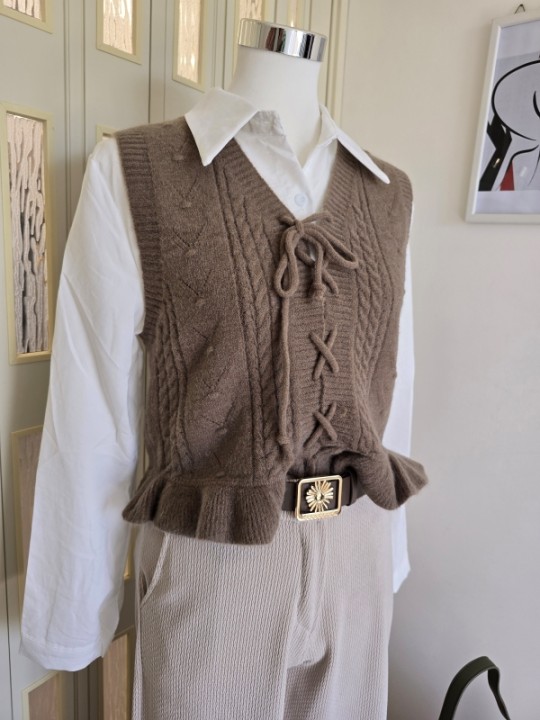 Coordset Camicia White & Gilet