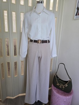 Coordset Camicia White & Gilet