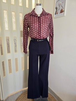 Camicia Bordeaux A Pois