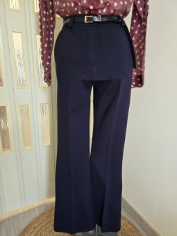 Pantalone Zampa Blu Scuro