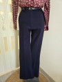 Pantalone Zampa Blu Scuro