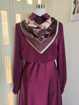 Camicia Bordeaux & Foulard
