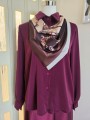 Camicia Bordeaux & Foulard