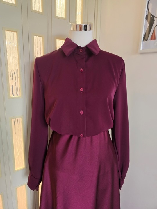 Camicia Bordeaux & Foulard