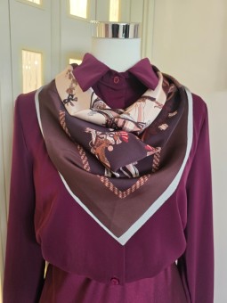 Camicia Bordeaux & Foulard