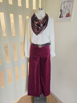 Pantalone Burgundy & Cintura