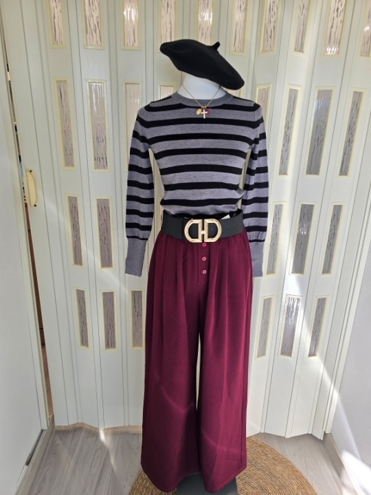 Pantalone Bordeaux Palazzo