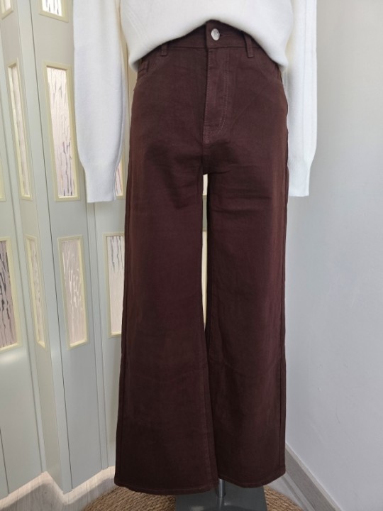 Jeans Marrone Palazzo