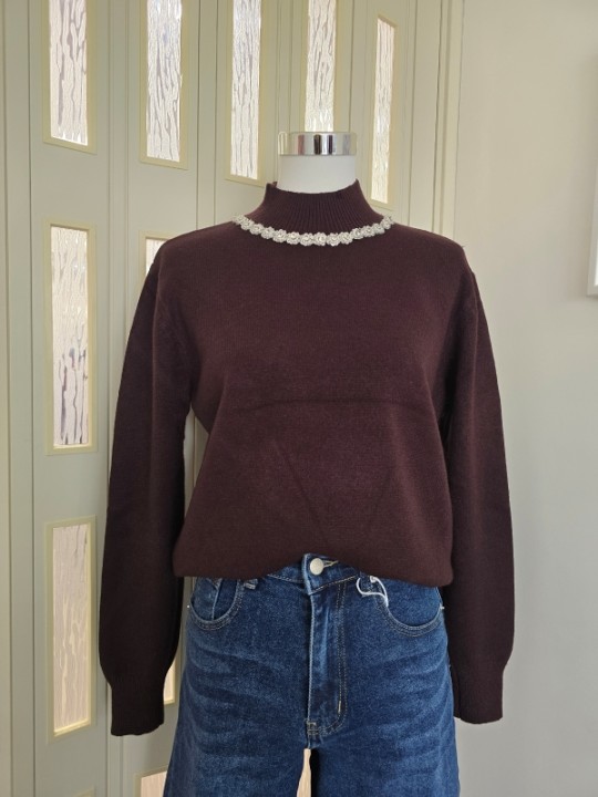 Pullover Melody Marrone