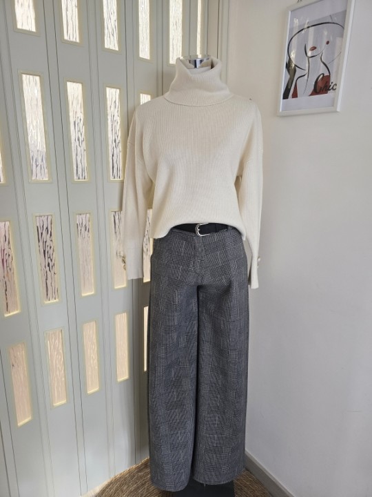 Pantalone Grigio Tartan