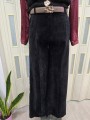 Pantalone Nero Velluto & Cintura