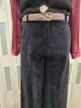 Pantalone Nero Velluto & Cintura