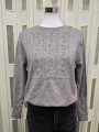 Pullover Strass Tortora